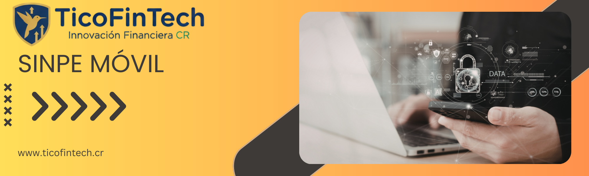 Persona realizando transferencia sinpe